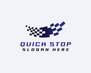 Racing Drive Flag logo design