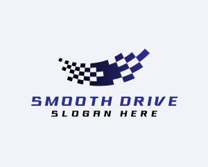 Racing Drive Flag logo design