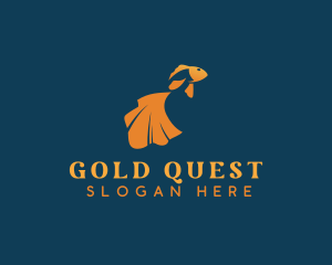 Aquatic Gold Fish logo design