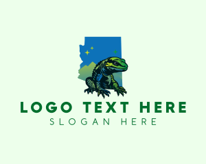 Arizona Gila Monster Lizard logo