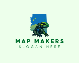 Arizona Gila Monster Lizard logo design