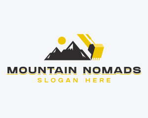 Excavator Mining Contractor logo design