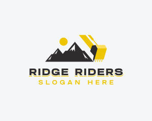 Excavator Mining Contractor logo design