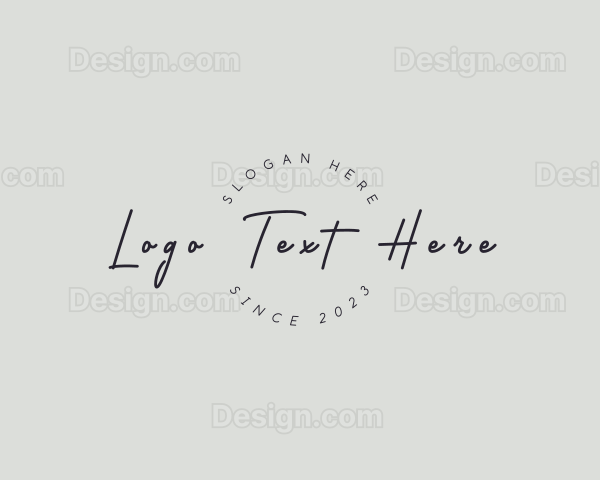 Handwritten Elegant Business Logo