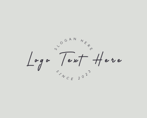 Handwritten Elegant Business logo