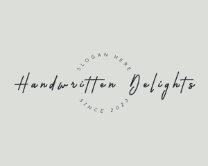 Handwritten Elegant Business logo design