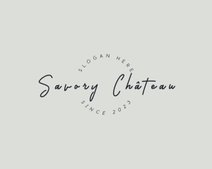 Handwritten Elegant Business logo design