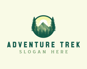 Adventure Forest Mountain logo design