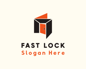 Room Security Lock logo design