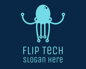 Startup Tech Octopus logo design