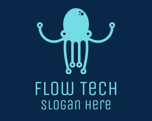 Startup Tech Octopus logo design