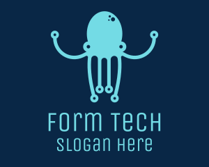 Startup Tech Octopus logo design