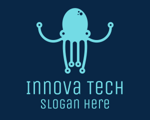 Startup Tech Octopus logo design