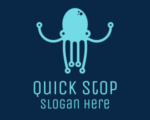 Startup Tech Octopus logo design