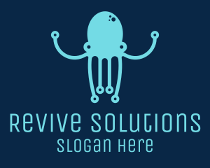 Startup Tech Octopus logo design