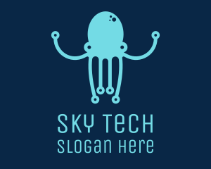 Startup Tech Octopus logo design