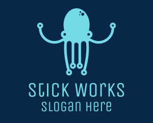 Startup Tech Octopus logo design