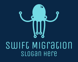 Startup Tech Octopus logo design