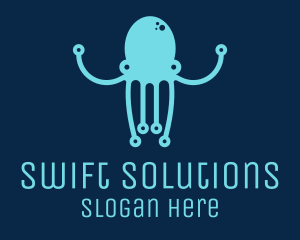 Startup Tech Octopus logo design