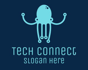 Startup Tech Octopus logo design