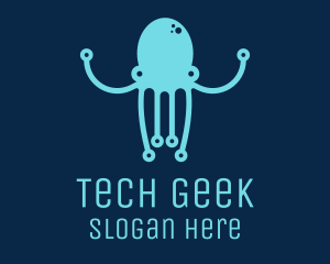 Startup Tech Octopus logo design