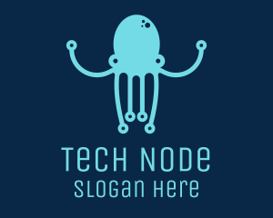 Startup Tech Octopus logo design