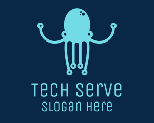 Startup Tech Octopus logo design