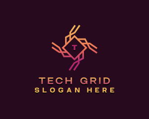 Cybersecurity Tech Software logo design