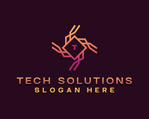 Cybersecurity Tech Software logo design