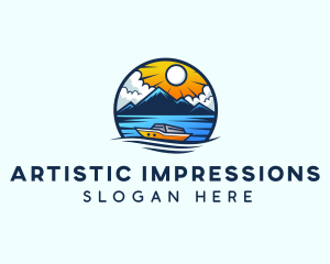 Sailing Maritime Ferry logo design