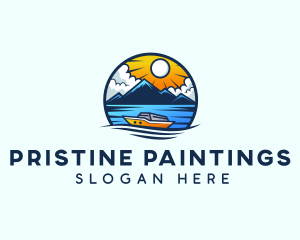 Sailing Maritime Ferry logo design