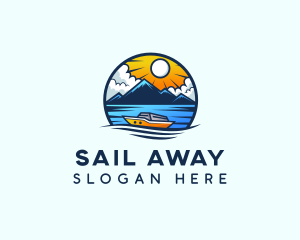 Sailing Maritime Ferry logo design