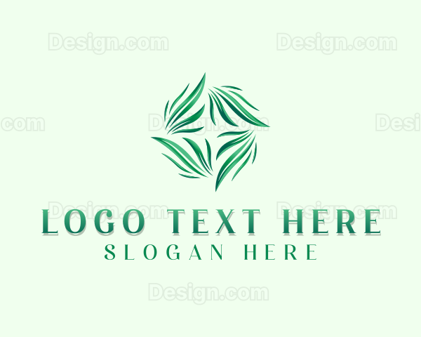 Herbal Garden Leaves Logo