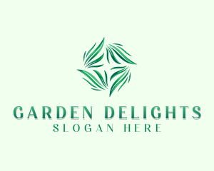 Herbal Garden Leaves logo design