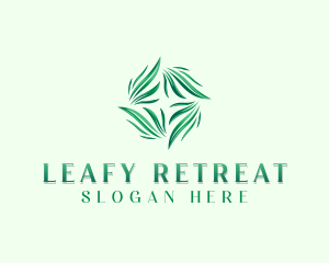 Herbal Garden Leaves logo design