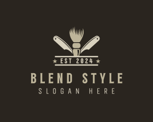 Hair Styling Barbering logo design