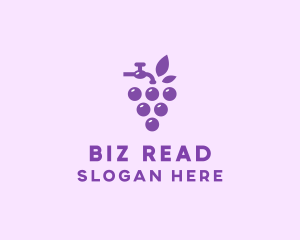 Faucet Grape Juice logo design