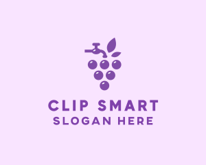 Faucet Grape Juice logo design