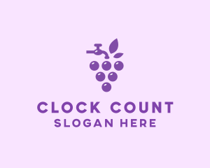 Faucet Grape Juice logo design