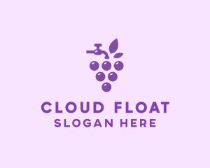 Faucet Grape Juice logo design