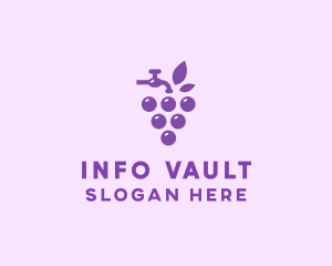 Faucet Grape Juice logo design