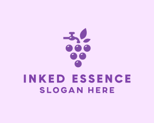 Faucet Grape Juice logo design