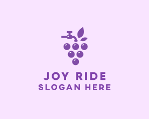 Faucet Grape Juice logo design