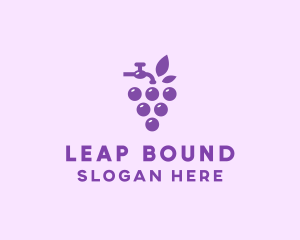 Faucet Grape Juice logo design