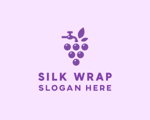 Faucet Grape Juice logo design