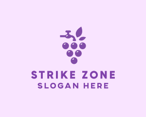 Faucet Grape Juice logo design