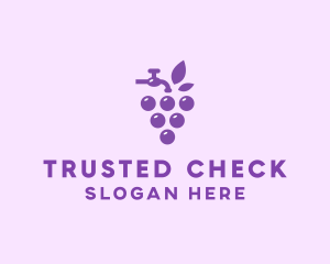 Faucet Grape Juice logo design