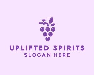 Faucet Grape Juice logo design