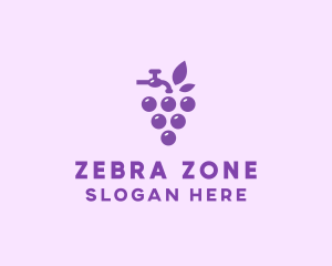 Faucet Grape Juice logo design