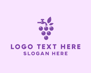 Plantation - Faucet Grape Juice logo design